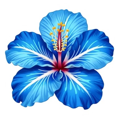 ultramarine hibiscus w cyan center 
replace purple/yellow with whitw sticker