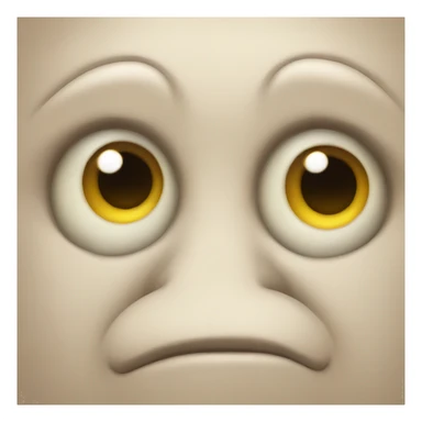 blob-face with eye bags sticker