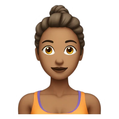 woman do musculation sticker