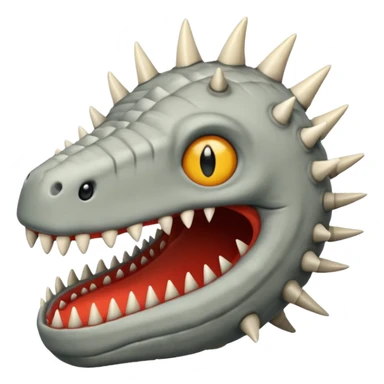 Sand worm from dune make the mouth a hole with long spiky teeth sticker