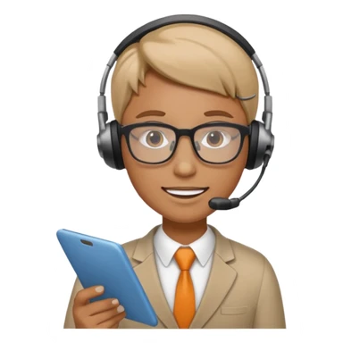 An office worker undertaking the work or tasks to respond to the customer sales request sticker