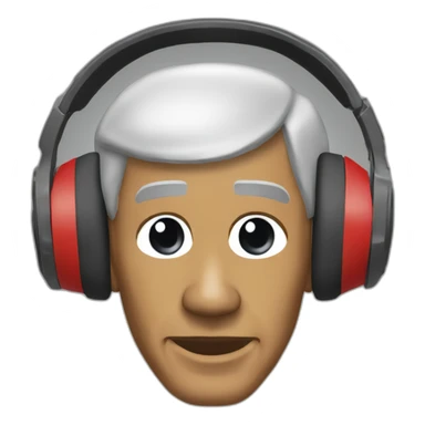 Obama waring gaming headset sticker