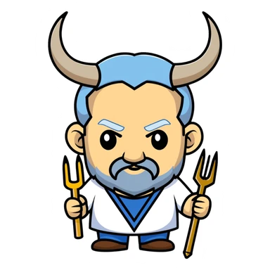 Netanyahu as satan sticker