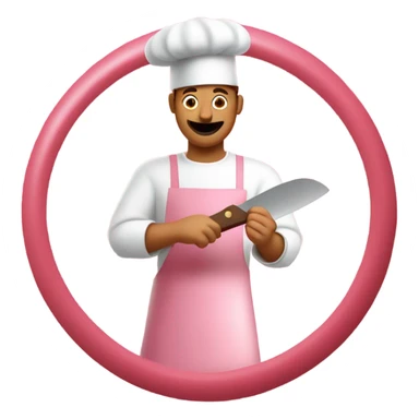 guy serving bologna  sticker