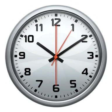 fast moving clock sticker