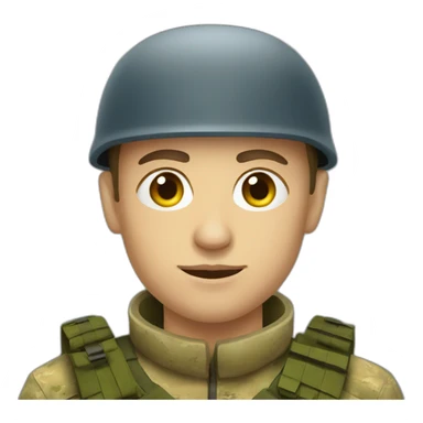 Ukrainian soldier sticker