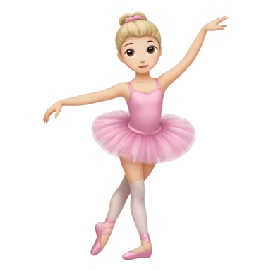 Girl ballerina emoji 2 legs sticker