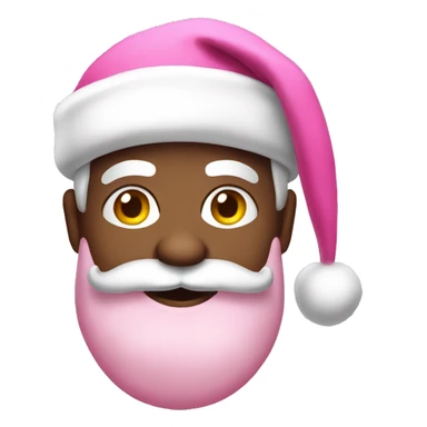 Pink Santa Claus sticker