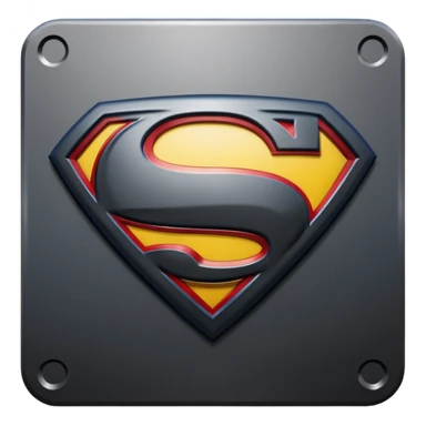 Superman Symbol Man of Steel black sticker