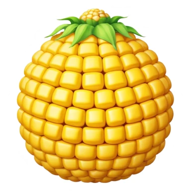 Corn ball emoji sticker