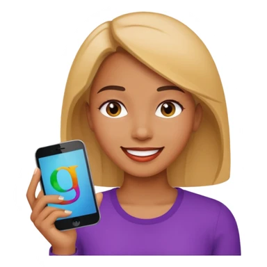 a woman is talking and English letters are coming out sticker