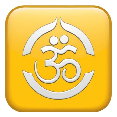 flag yellow white yellow ohm sticker