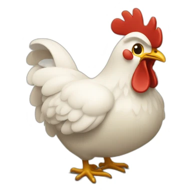 Un poulet avec des dents sticker