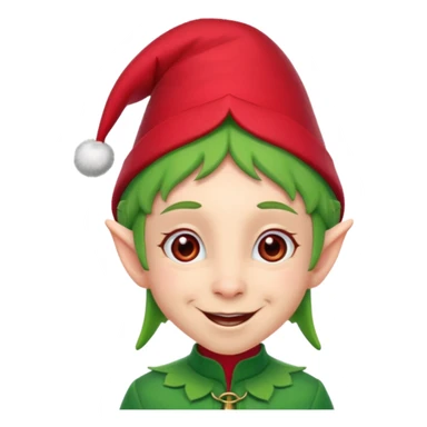 Christmas elf sticker