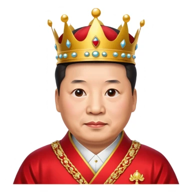 Xi Jinping depicted as an emperor sticker