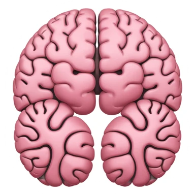 left and right hemispheres of brain sticker