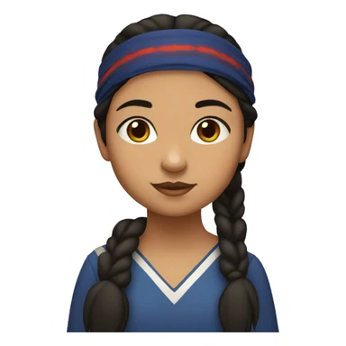 Métis girl with black headbands sticker