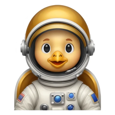 chicken astronaut sticker