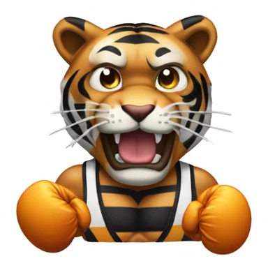 Tigre con guantoni da boxe sticker