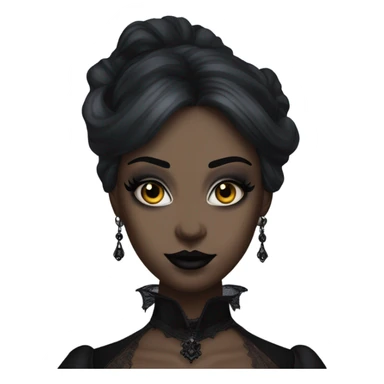 Hyper Realistic Goth victoria secret model vampire  sticker