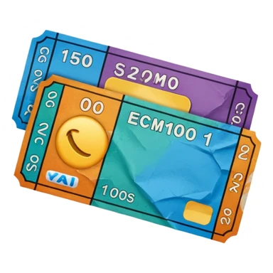 ticket à gratter sticker