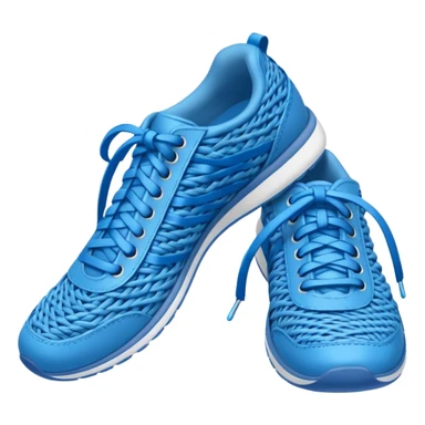 make an emoji of blue shoe laces only- they should be long and stringy sticker