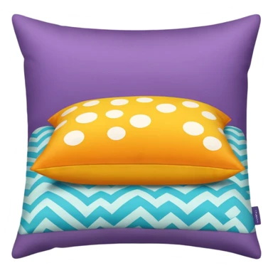 colorful bed pillow  sticker