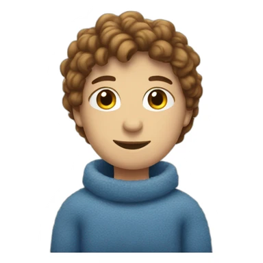 blue cosy domovoy sticker