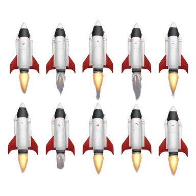 so many space rockets sticker