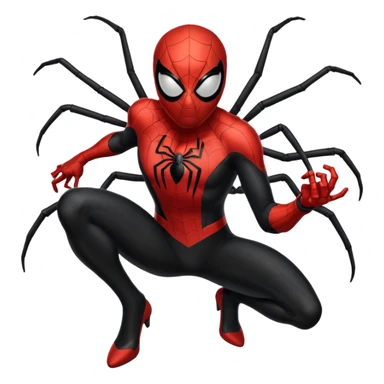 homen aranha de viuva negra sticker