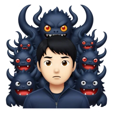 solo levelling with all his shadow monsters sticker