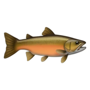 tiny-brown-chinook-salmon sticker