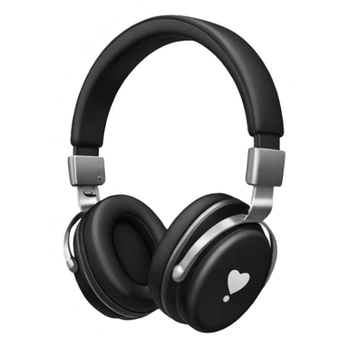 simple over-ear headphones sticker