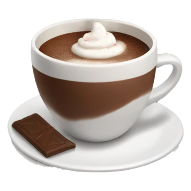 A cup of hot chocolate for Christmas sticker