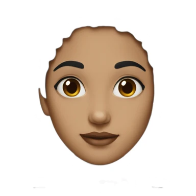 Woman black hair painting sticker