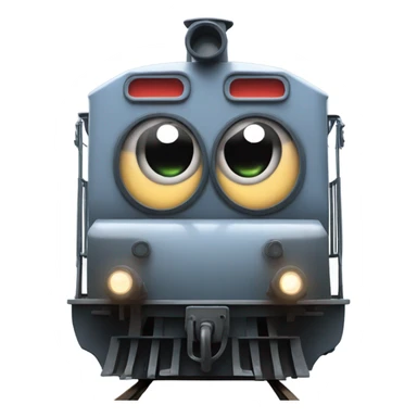 A electric locomotive (With little Kirby eyes on the front of the train) sticker