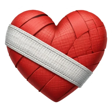 bandaged heart sticker