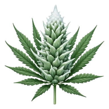 white color marijuana sticker