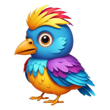 cool bird sticker