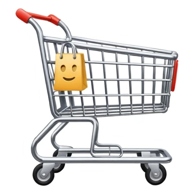 modern sopping cart sticker