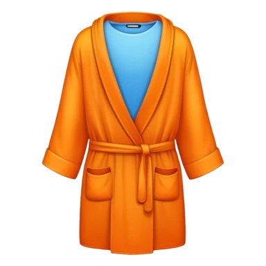 a mobile Phone in a orange robe sticker