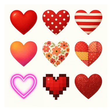 show more heart styles  sticker