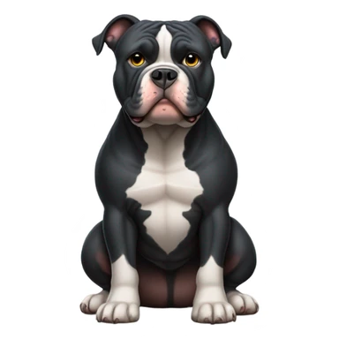 black american bully with blunt sticker