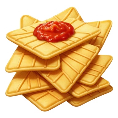 Chips snack Red
 sticker