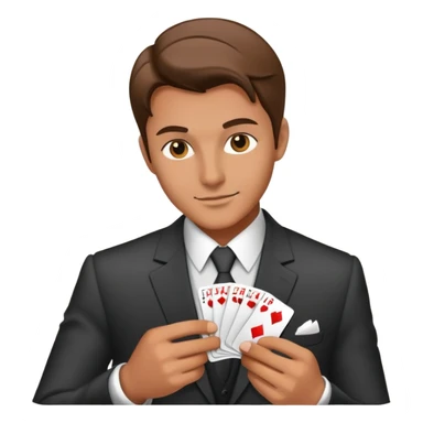 a person gambling sticker