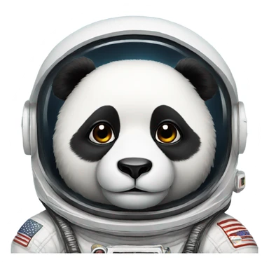 Panda astronaut sticker