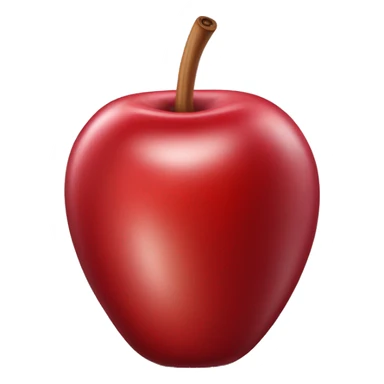 Realistic candy apple red fridge isolated. sticker