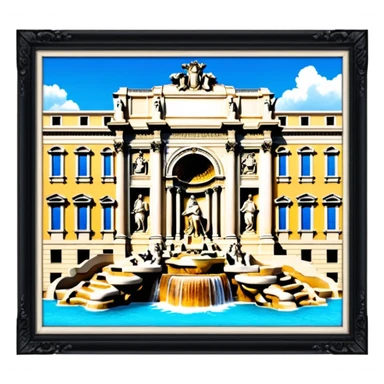 Trevi Fountain sticker