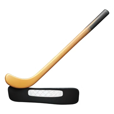 hockey stick and puck sticker