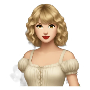 Taylor swift in her folklore era  sticker